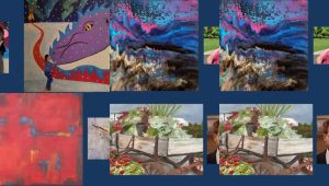 Collage of artwork by ASPIE artists